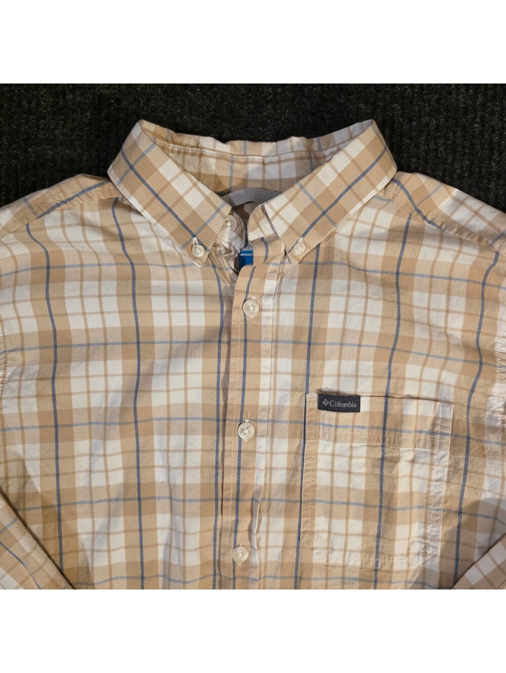 Columbia Sportswear Company Men's Button-Down Plaid Shirt Size S